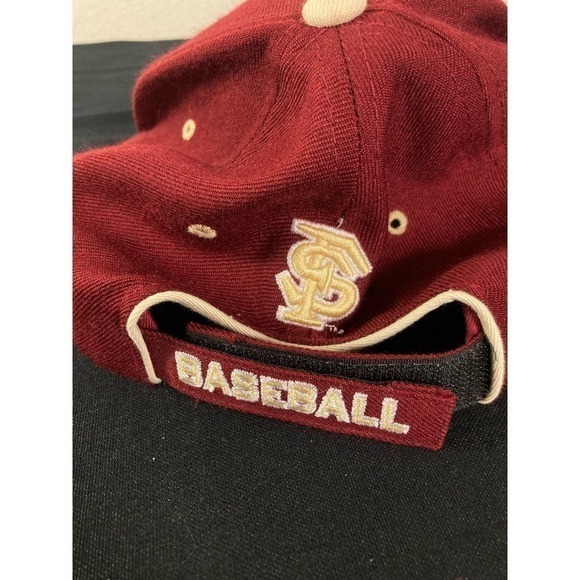 NCAA Wool Seminoles Noles Baseball Hat Red One‎ Size Fits All Adjustable Vintage - Picture 6 of 9